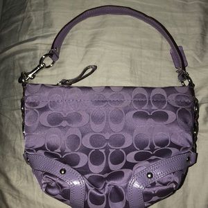 Purple Coach Purse